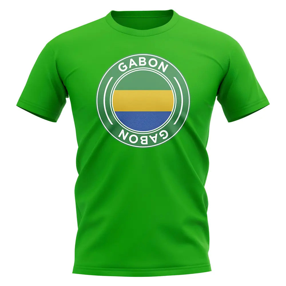 Gabon Football Badge T-Shirt (Green)_0