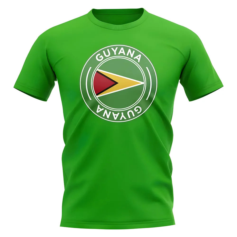 Guyana Football Badge T-Shirt (Green)_1