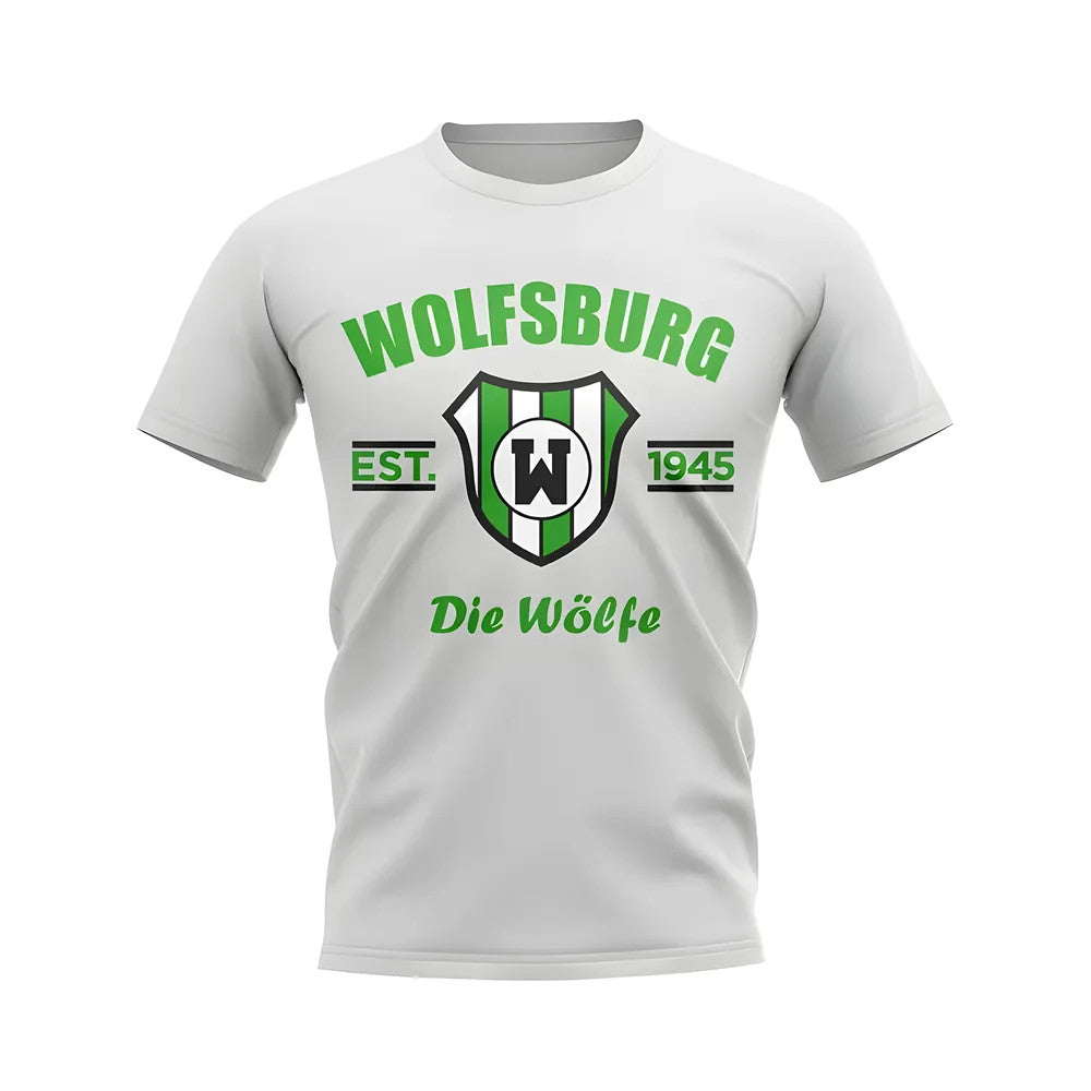 Wolfsburg Established Football T-Shirt (White)_1