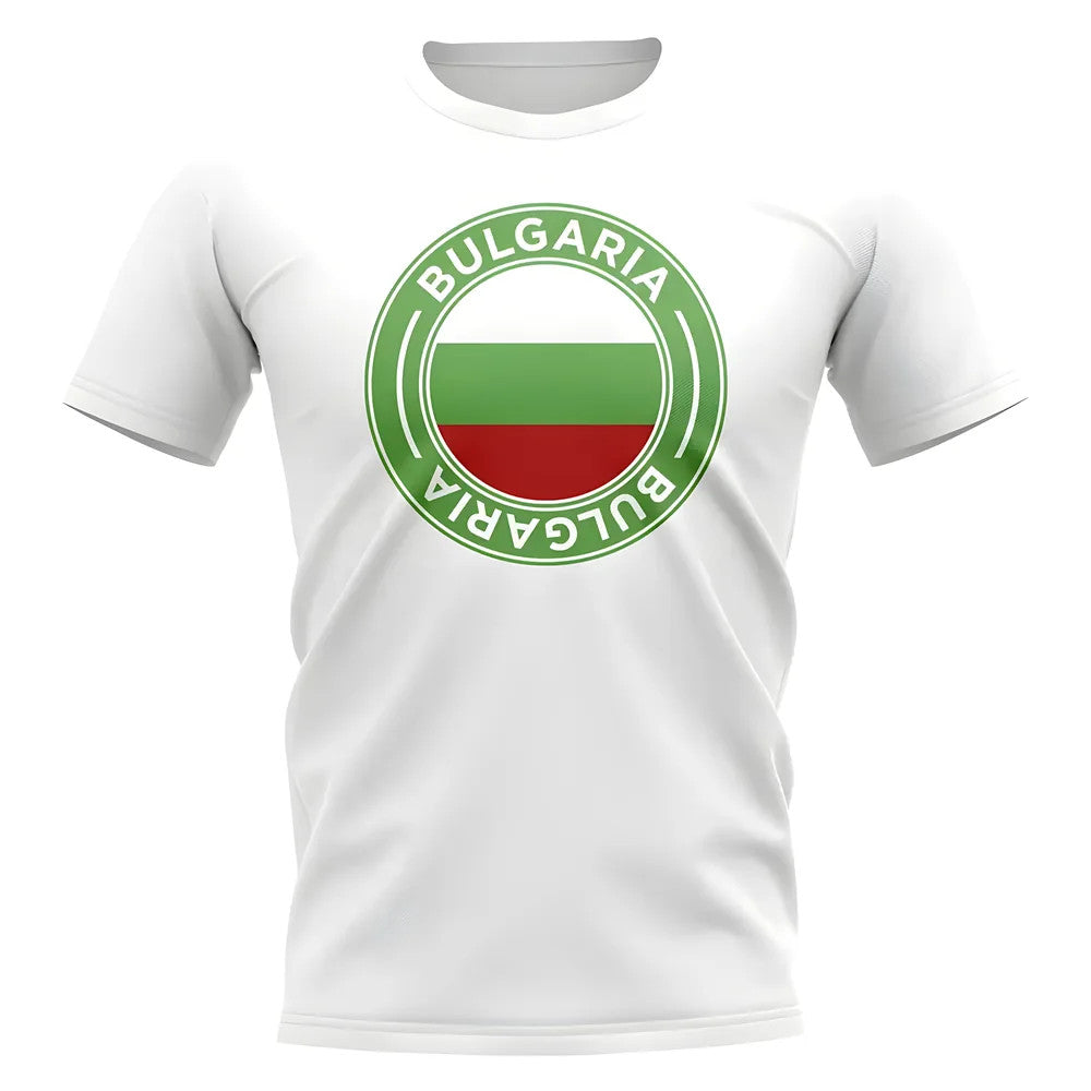 Bulgaria Football Badge T-Shirt (White)_1