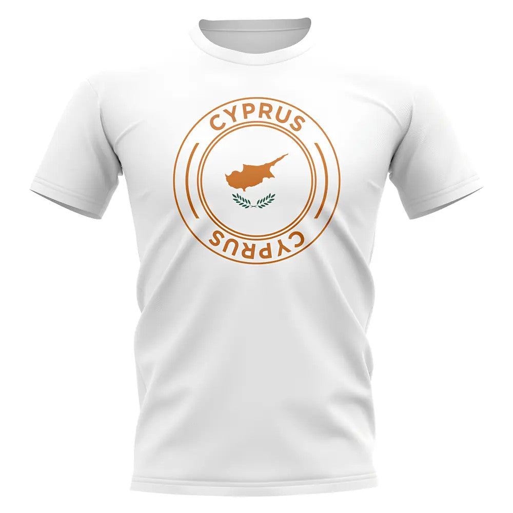 Cyprus Football Badge T-Shirt (White)_0