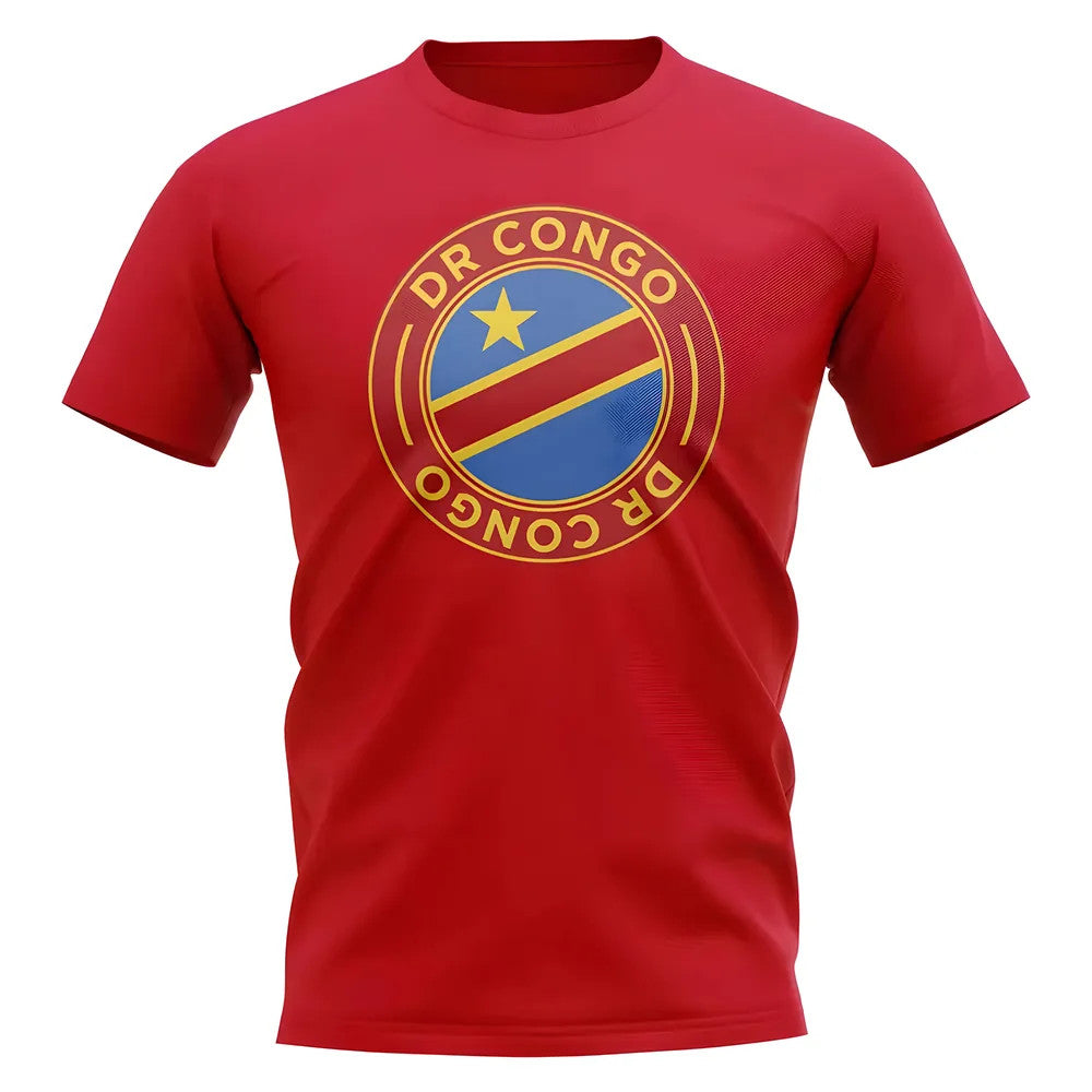 Dr Congo Football Badge T-Shirt (Red)_1