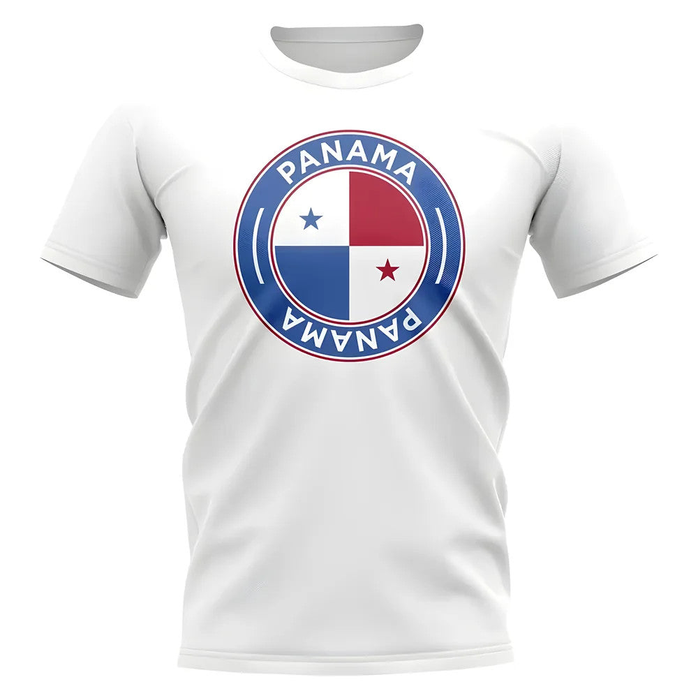 Panama Football Badge T-Shirt (White)_1
