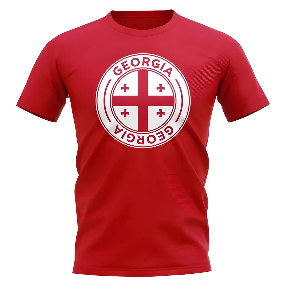 Georgia Football Badge T-Shirt (Red)_0