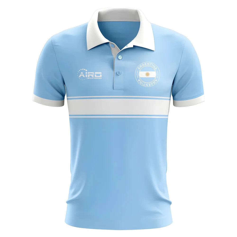 Argentina Concept Stripe Polo Shirt (Sky) - Kids_0