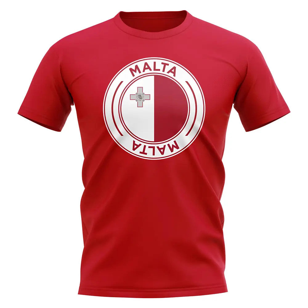 Malta Football Badge T-Shirt (Red)_1