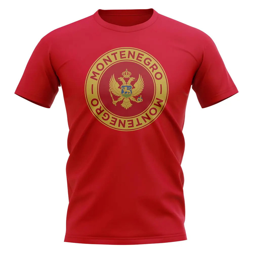 Montenegro Football Badge T-Shirt (Red)_1