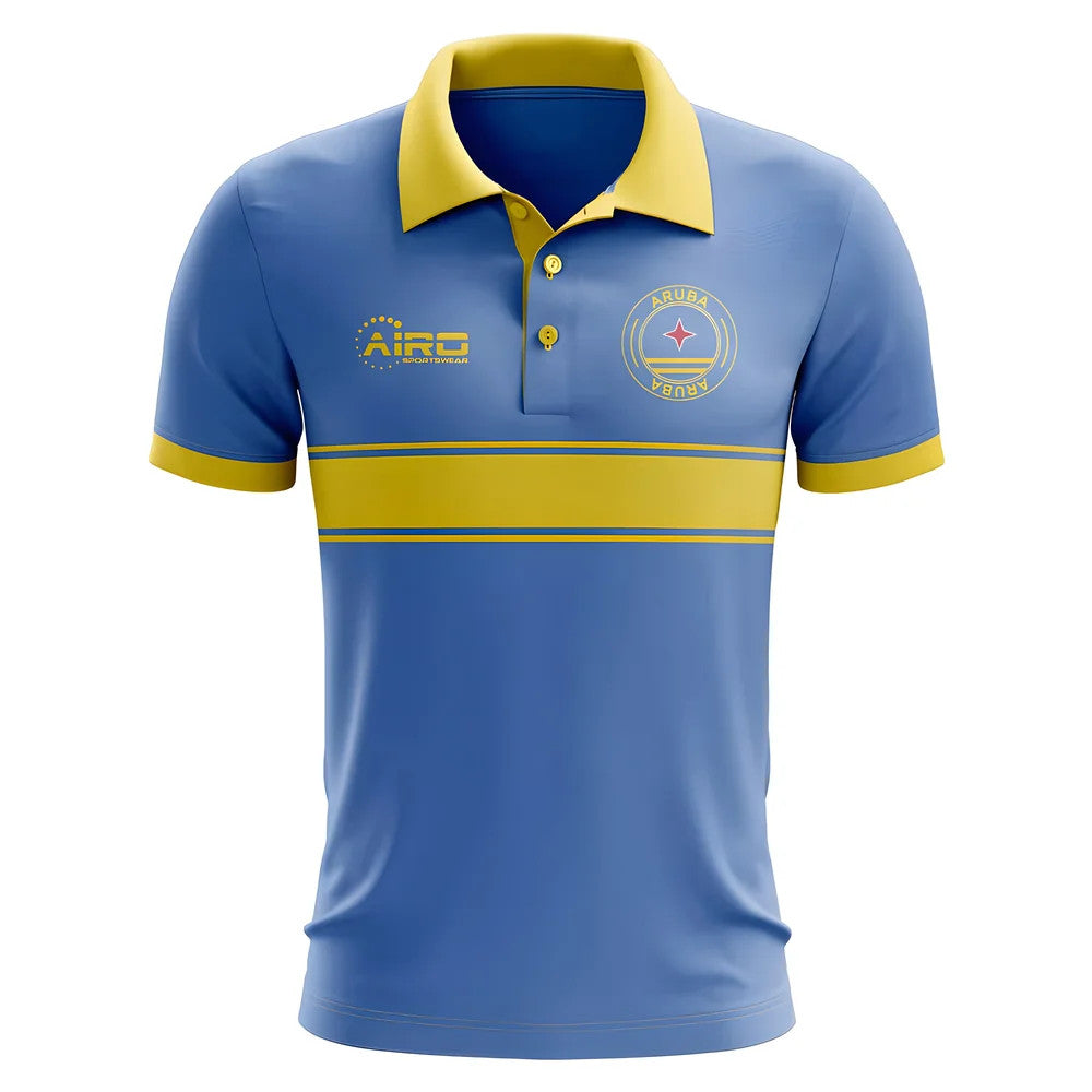 Aruba Republic Concept Stripe Polo Shirt (Blue) - Kids_0