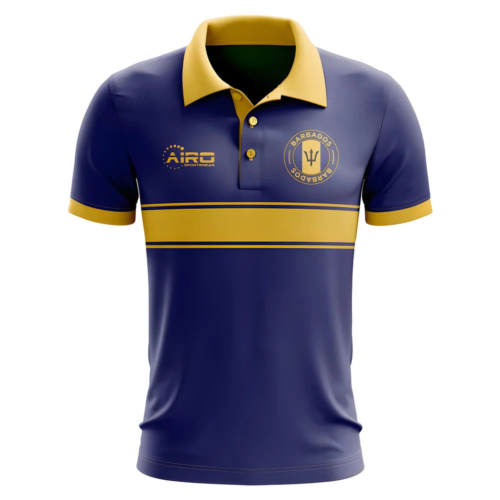 Barbados Concept Stripe Polo Shirt (Navy) - Kids_0