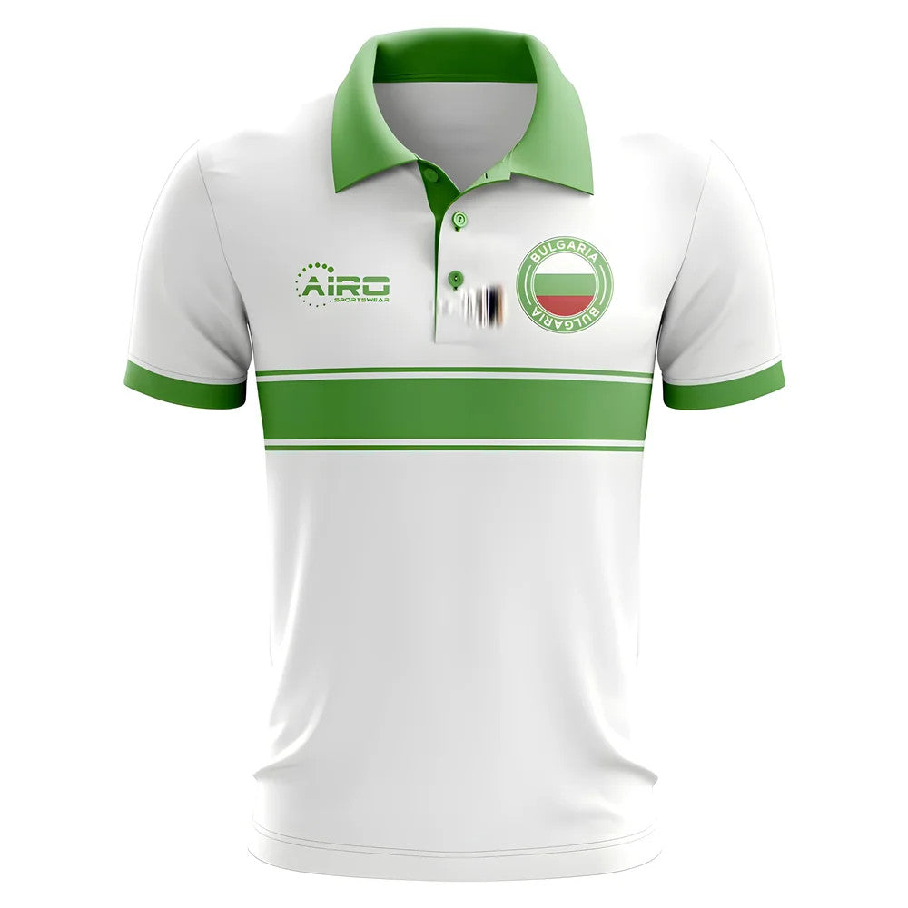 Bulgaria Concept Stripe Polo Shirt (White) - Kids_0