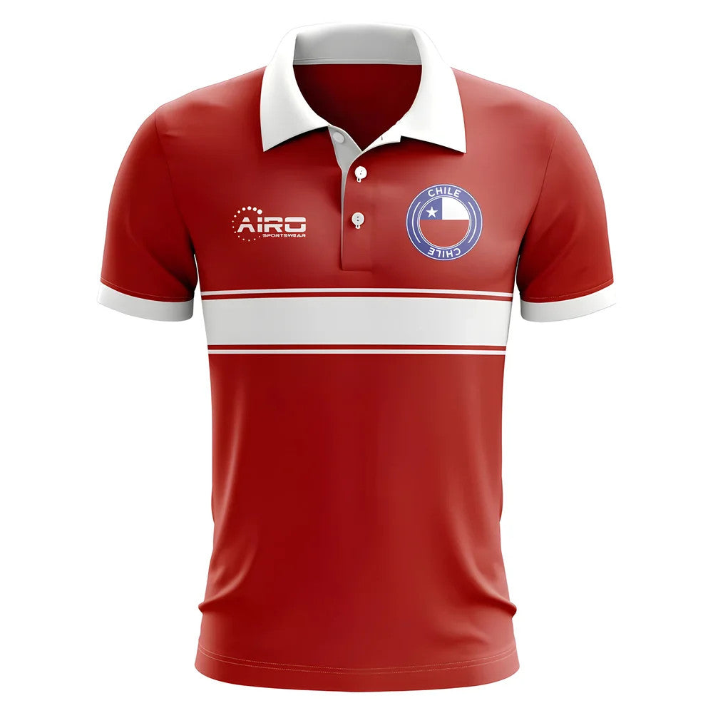Chile Concept Stripe Polo Shirt (Red) - Kids_1