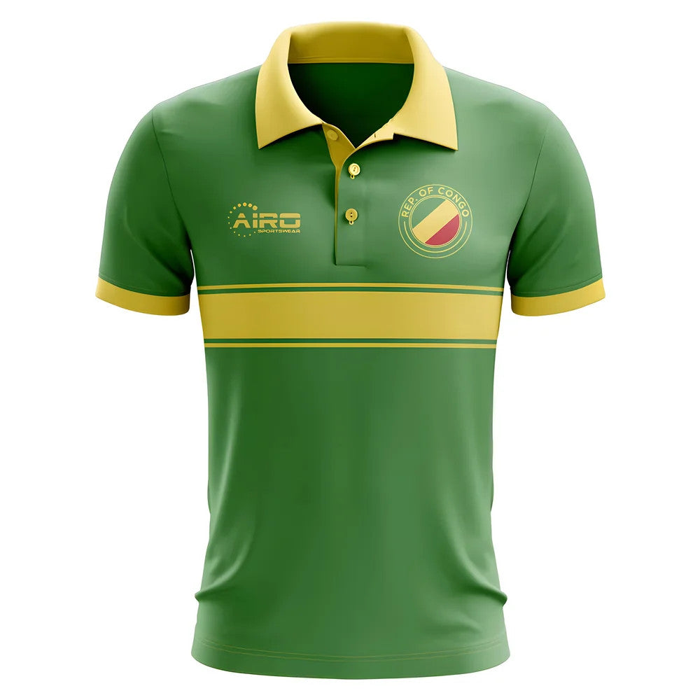 Congo Concept Stripe Polo Shirt (Green) - Kids_0