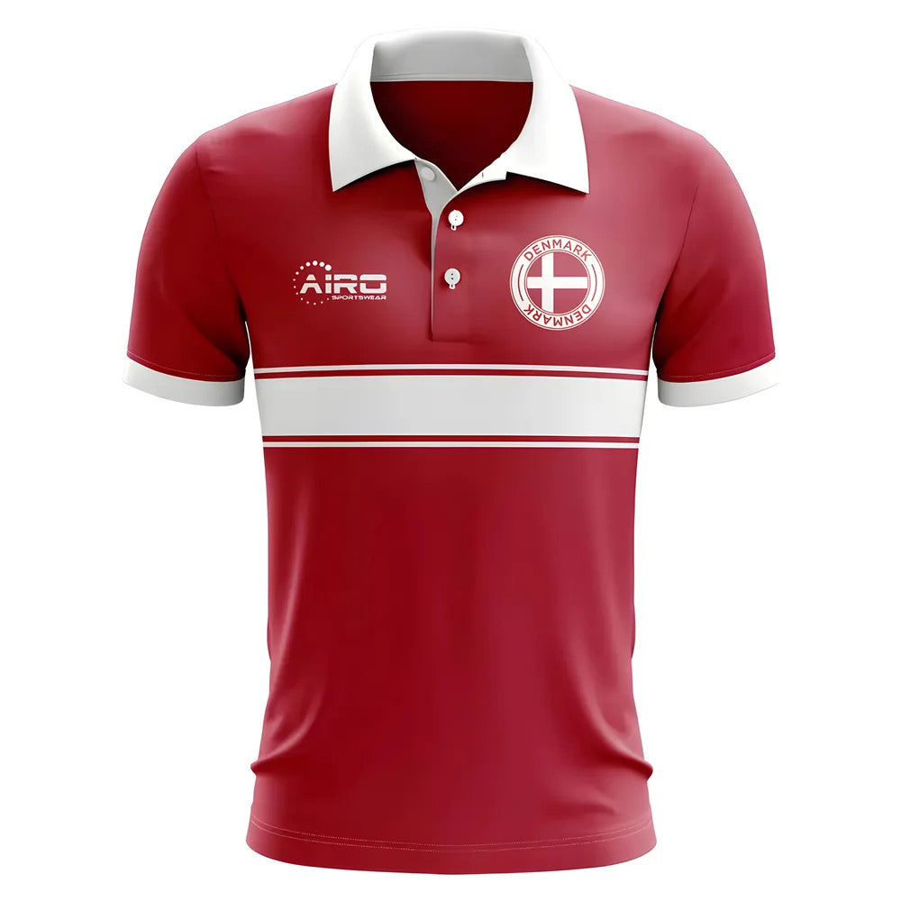 Denmark Concept Stripe Polo Shirt (Red) - Kids_1
