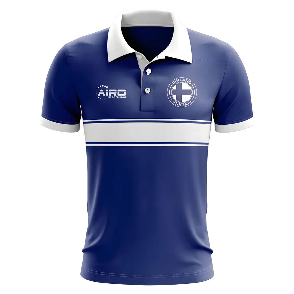 Finland Concept Stripe Polo Shirt (Navy) - Kids_1