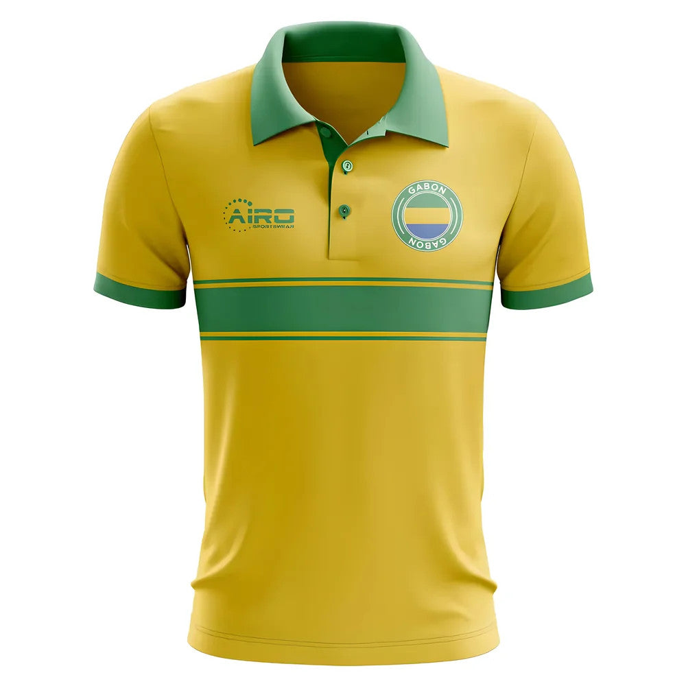 Gabon Concept Stripe Polo Shirt (Yellow) - Kids_1