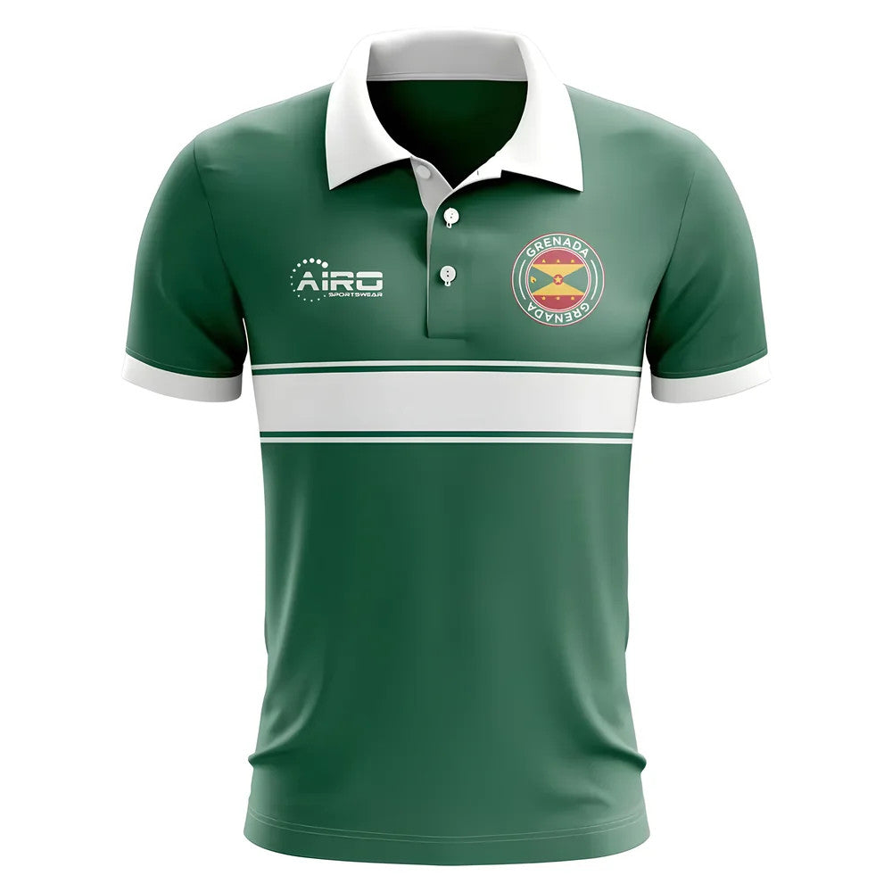 Grenada Concept Stripe Polo Shirt (Green) - Kids_0