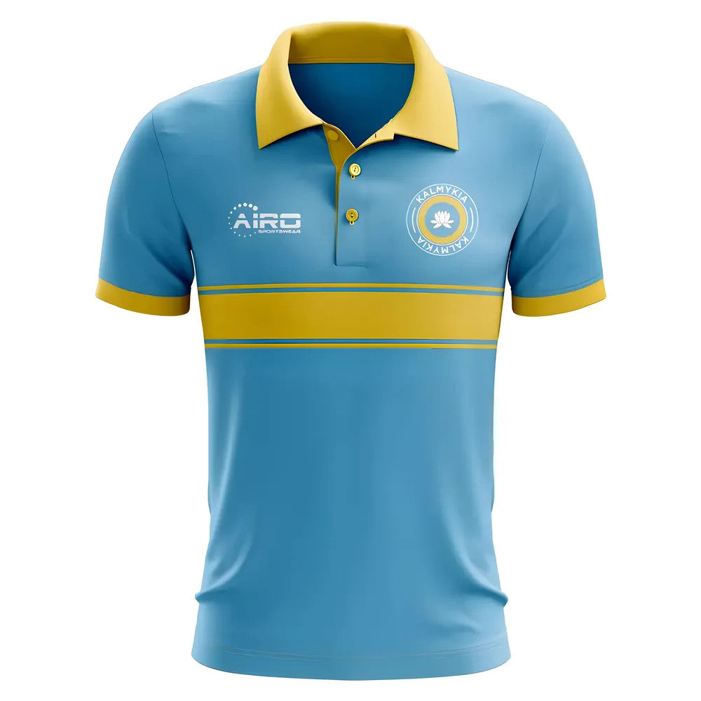 Kalmykia Concept Stripe Polo Shirt (Sky) - Kids_1