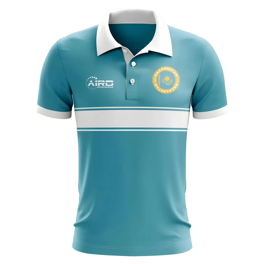 Kazakhstan Concept Stripe Polo Shirt (Sky) - Kids_0