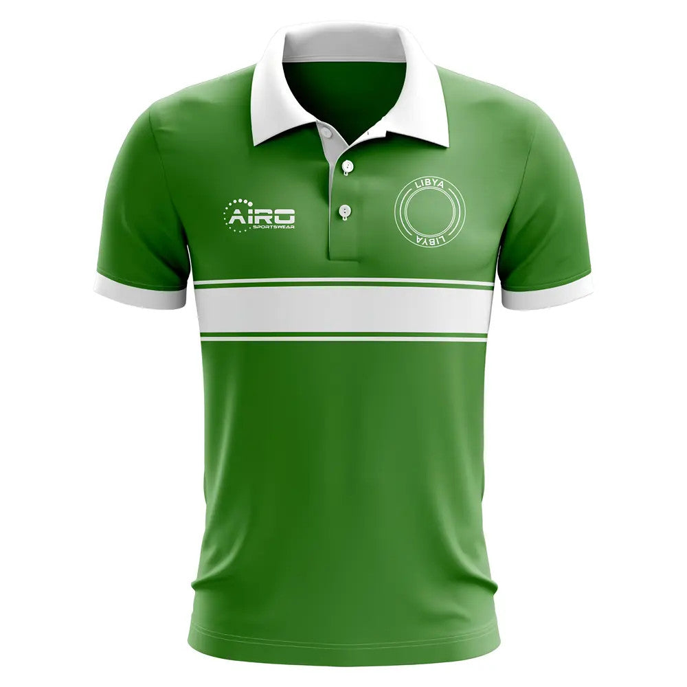 Libya Concept Stripe Polo Shirt (Green) - Kids_1