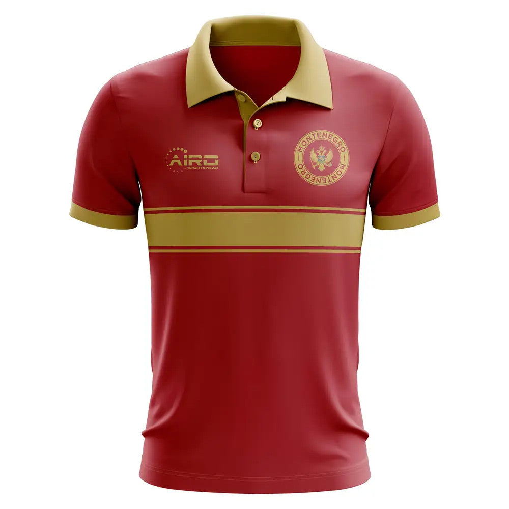 Montenegro Concept Stripe Polo Shirt (Red) - Kids_0