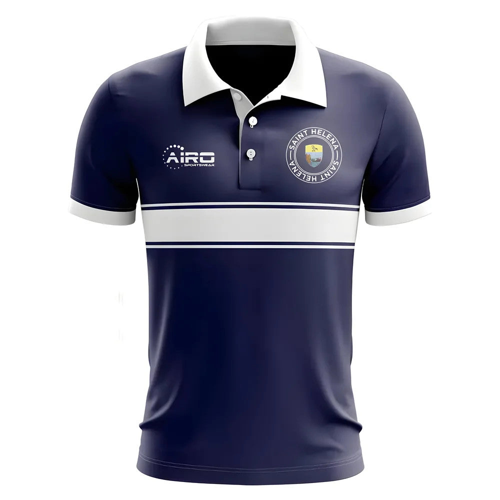 Saint Helena Concept Stripe Polo Shirt (Navy) - Kids_1