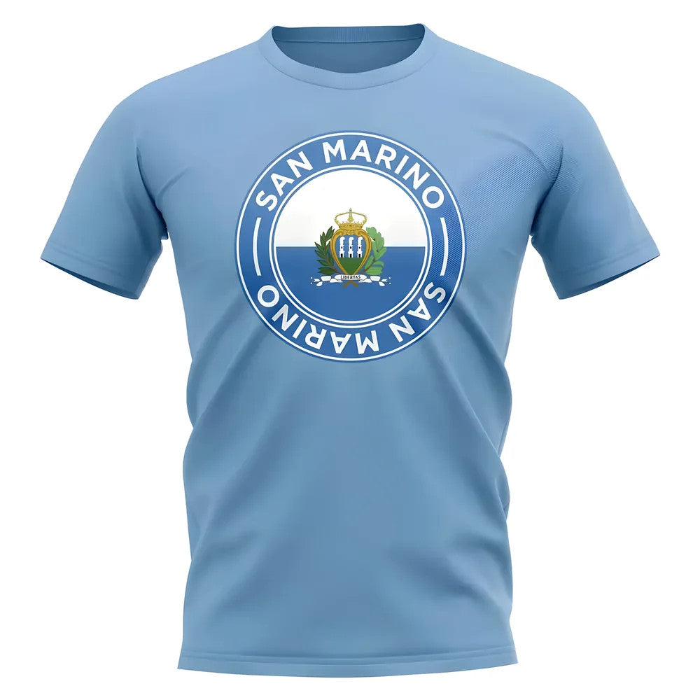 San Marino Football Badge T-Shirt (Sky)_1