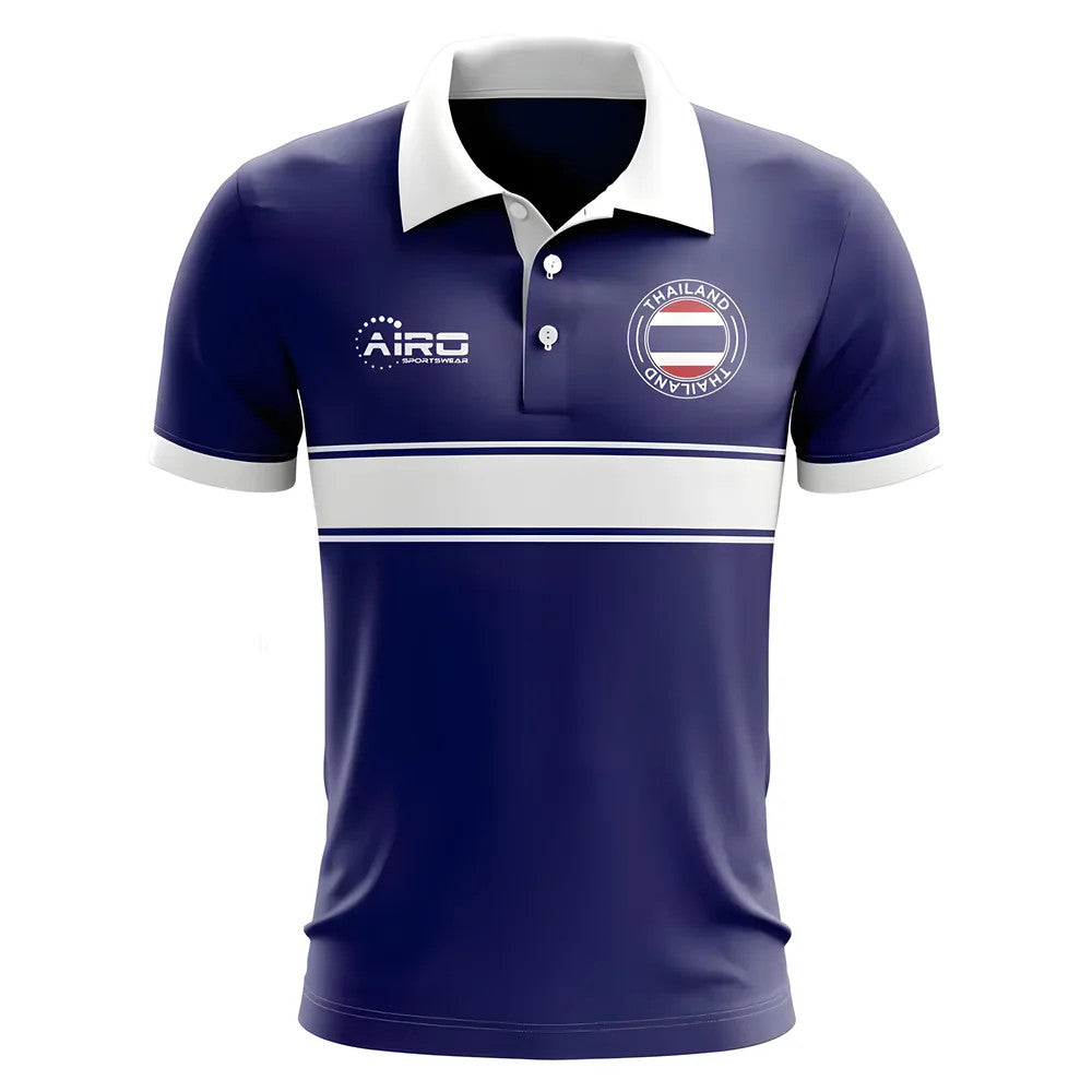 Thailand Concept Stripe Polo Shirt (Navy) - Kids_0