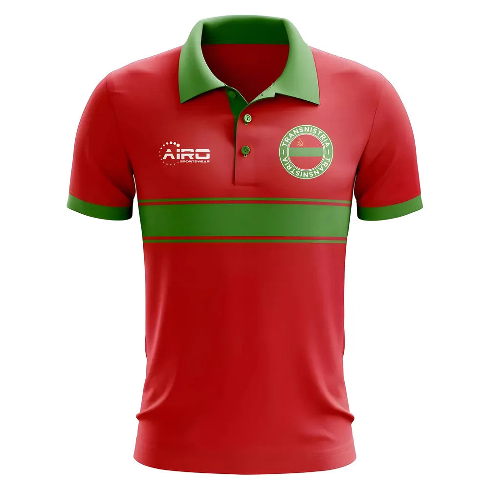 Transnistria Concept Stripe Polo Shirt (Red) - Kids_1