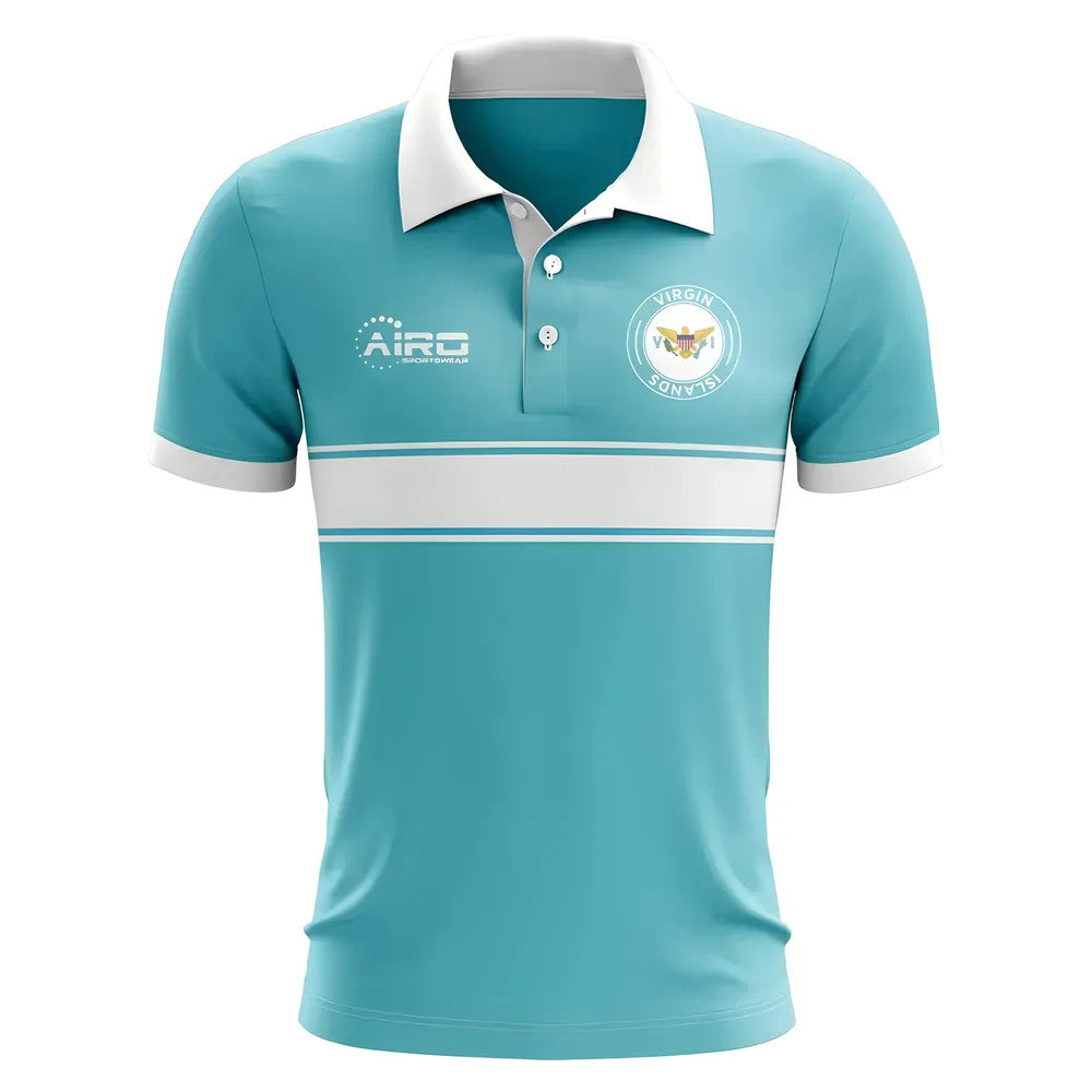 Virgin Islands US Concept Stripe Polo Shirt (Sky) - Kids_1