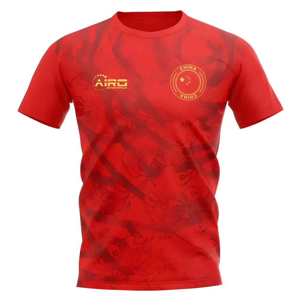 2025-2026 China Home Concept Football Shirt - Kids_0