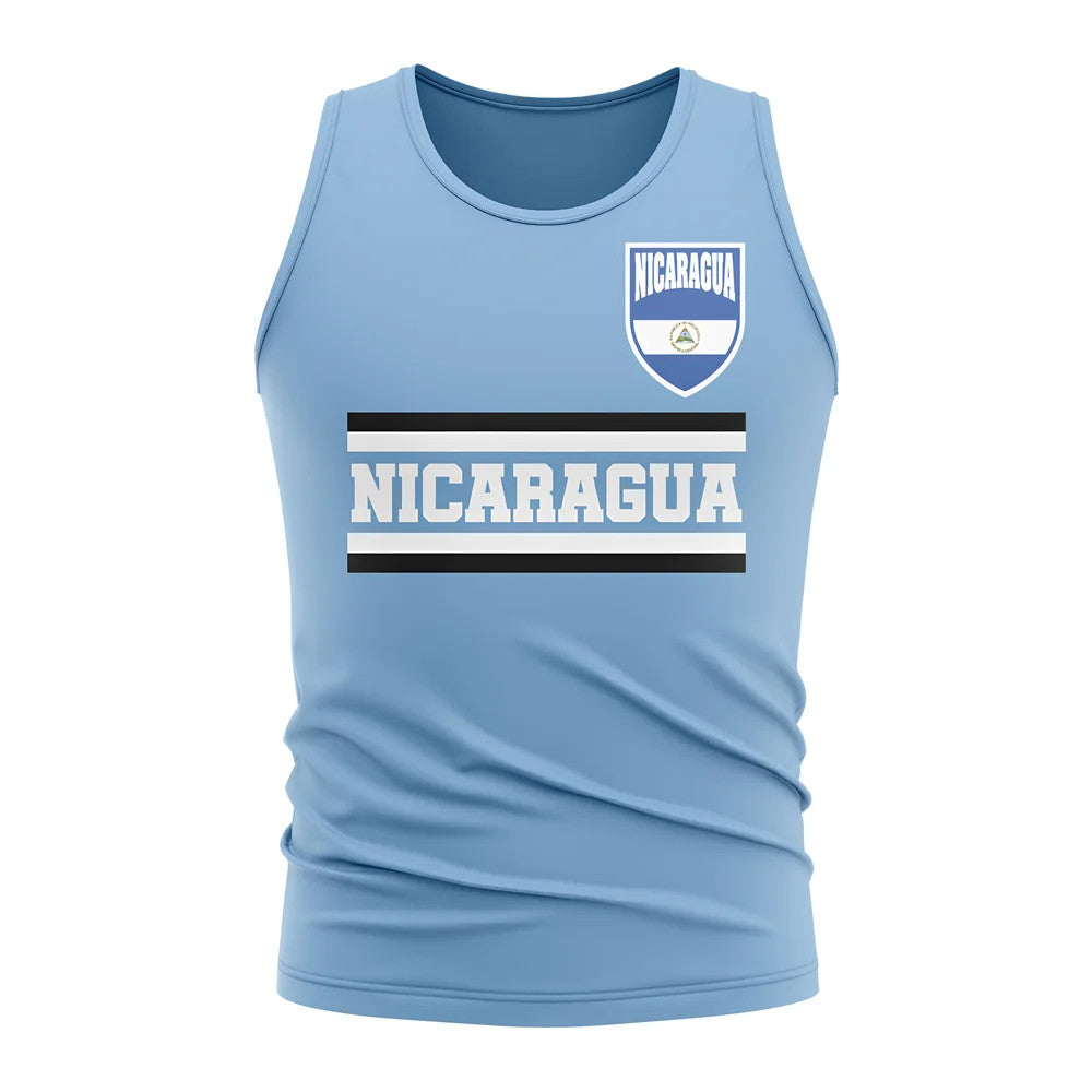 Nicaragua Core Football Country Sleeveless Tee (Sky)_0