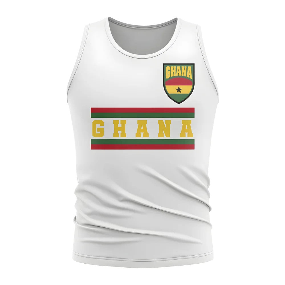 Ghana Core Football Country Sleeveless Tee (White)_0