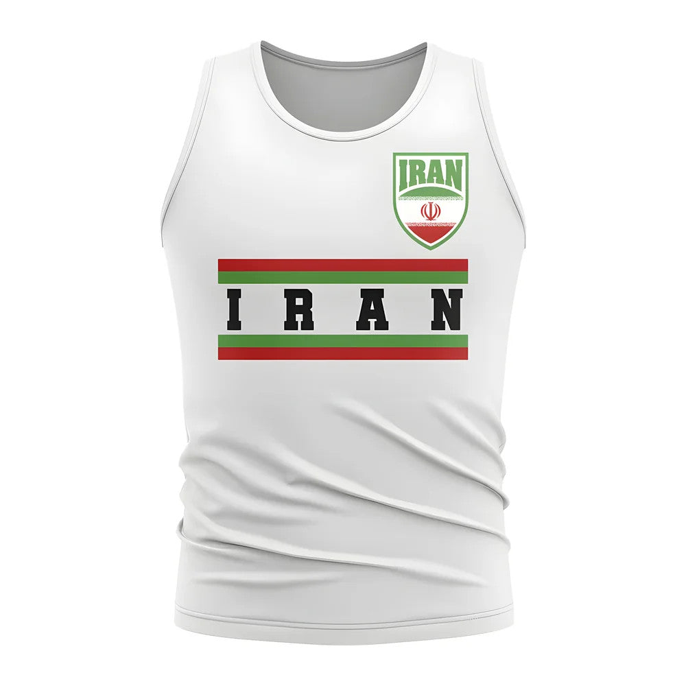 Iran Core Football Country Sleeveless Tee (White)_0