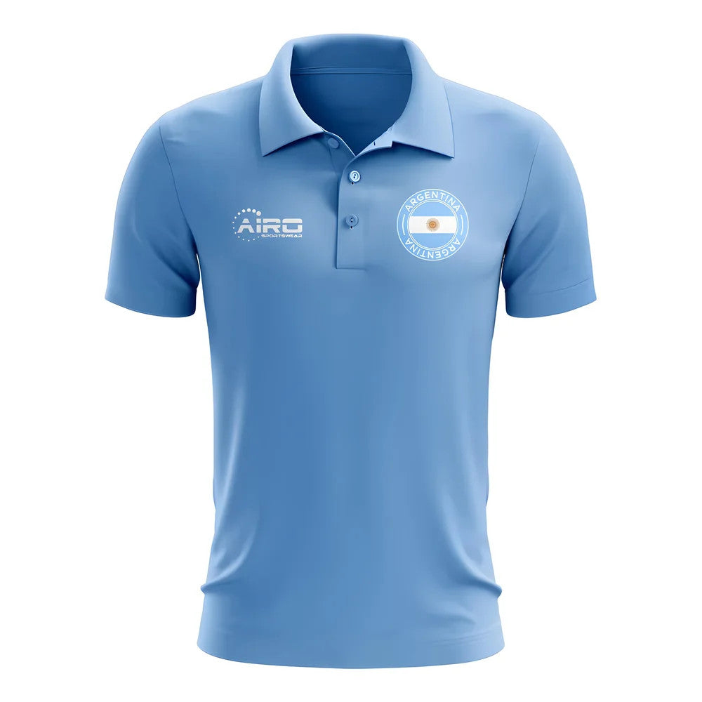 Argentina Football Polo Shirt (Sky)_0
