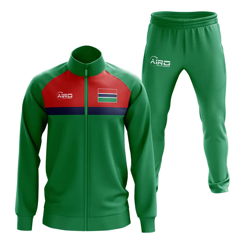 Gambia Concept Football Tracksuit (Green)_1