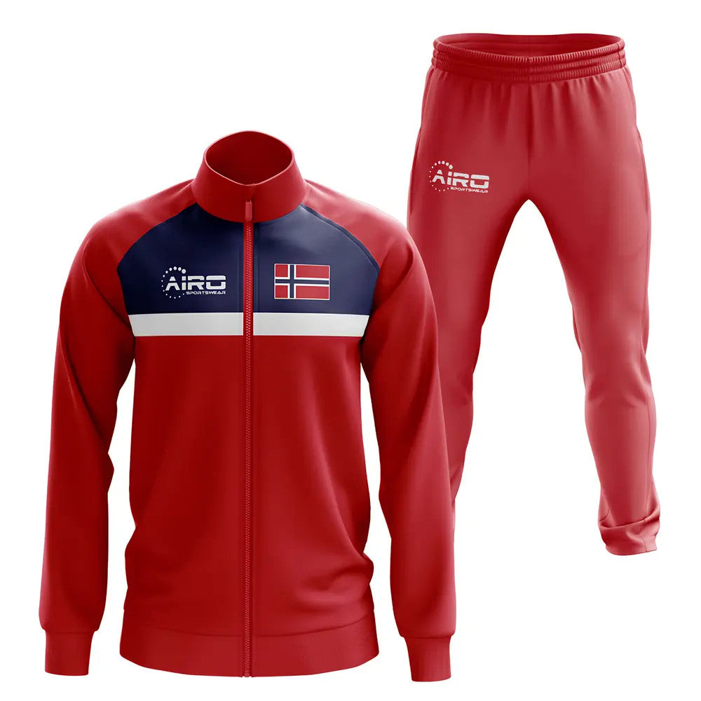 Norway Concept Football Tracksuit (Red)_1