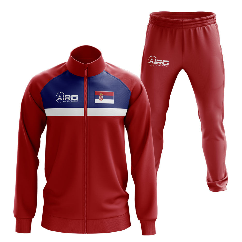 Serbia Concept Football Tracksuit (Red)_1