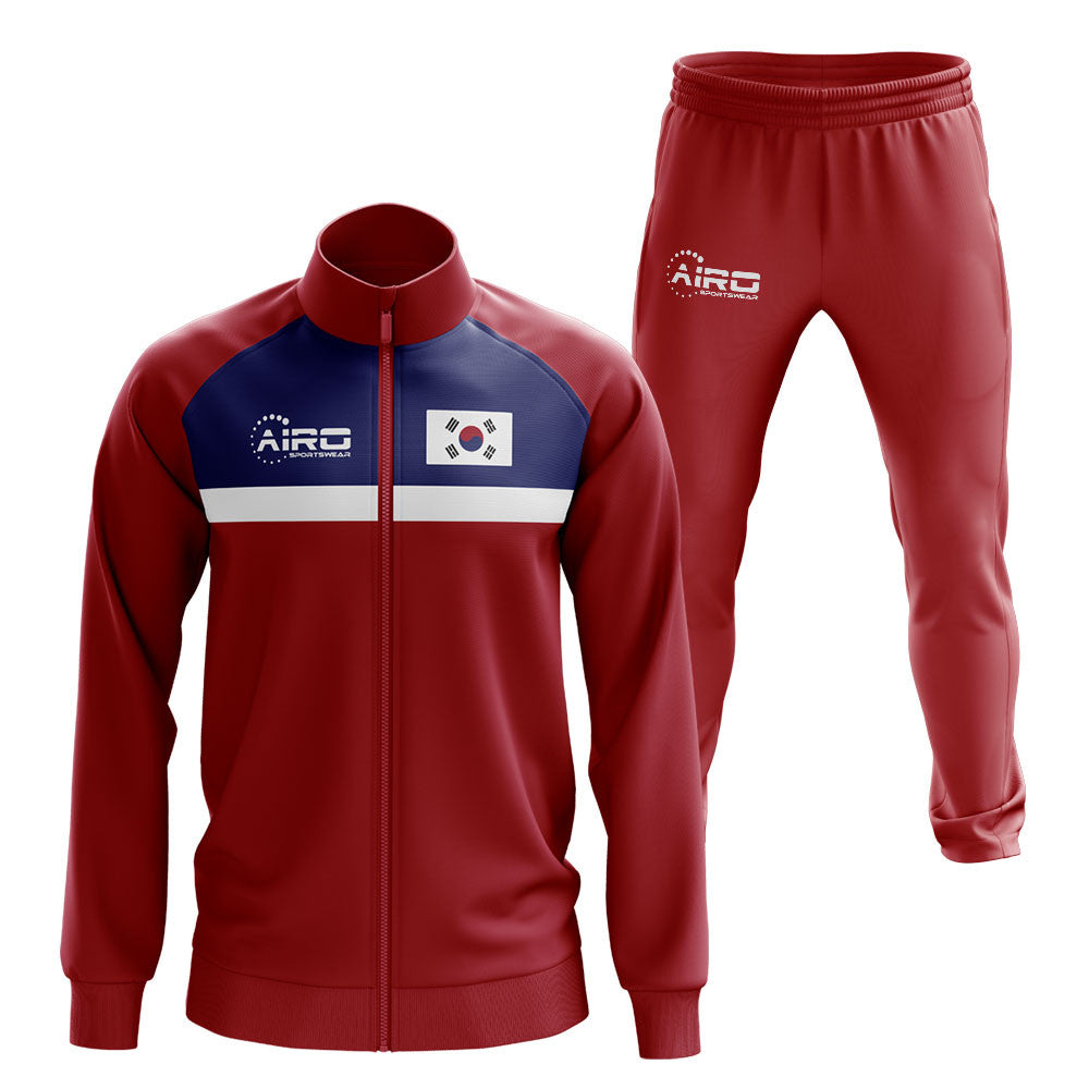 South Korea Concept Football Tracksuit (Red)_1