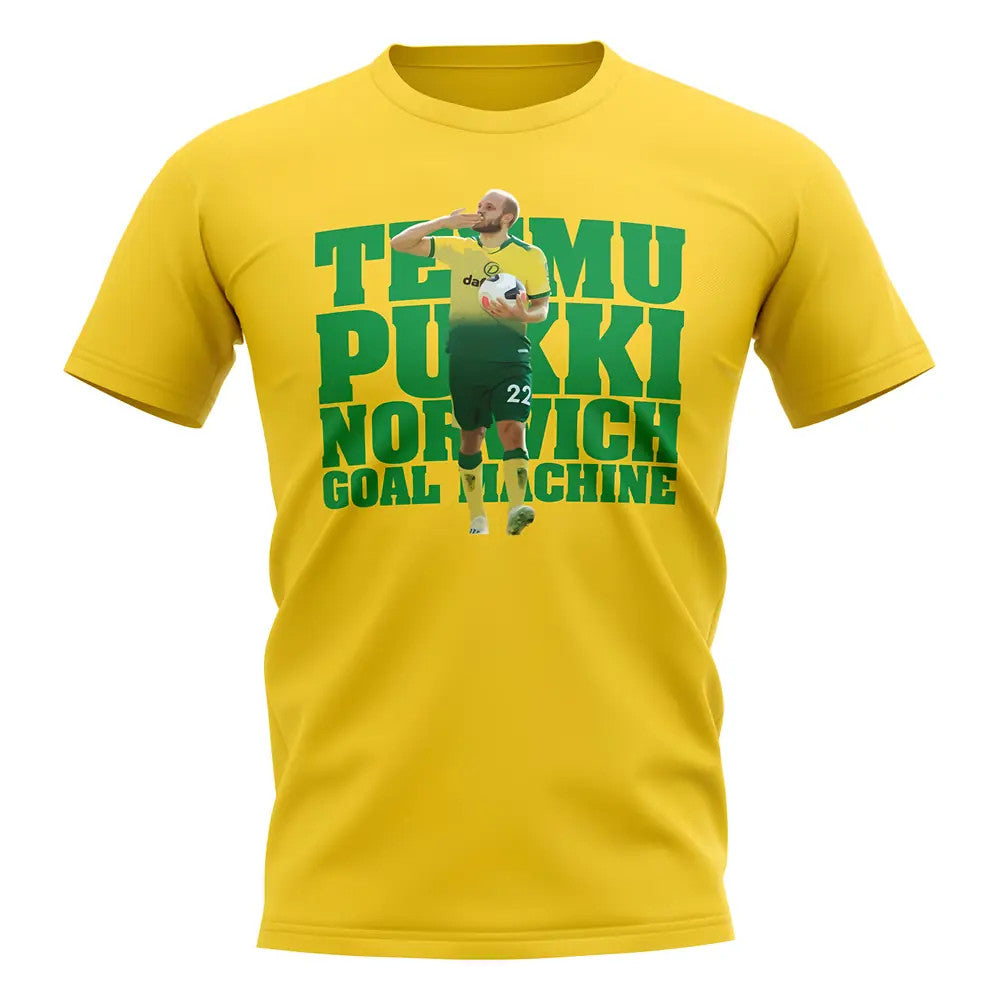 Teemu Pukki Norwich Player T-Shirt (Yellow)_0