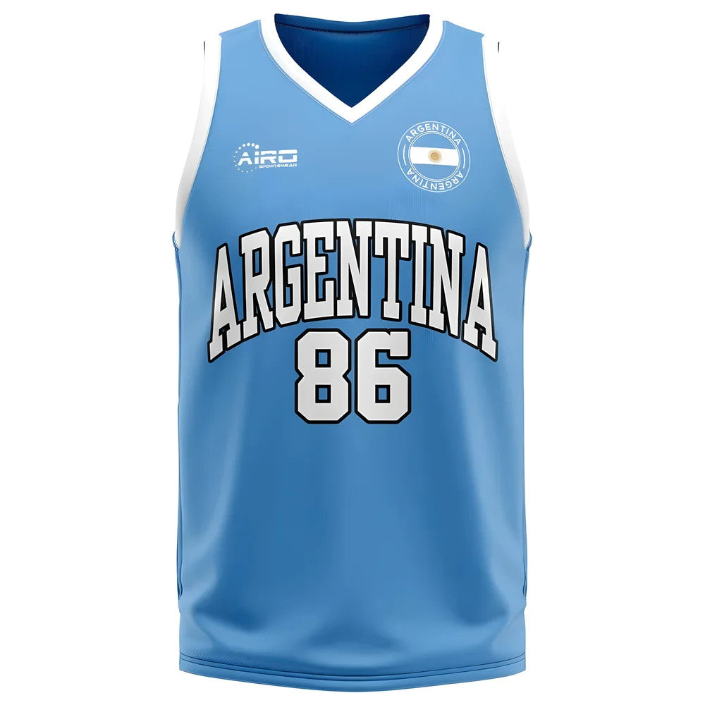 Argentina Home Concept Basketball Shirt - Little Boys_0