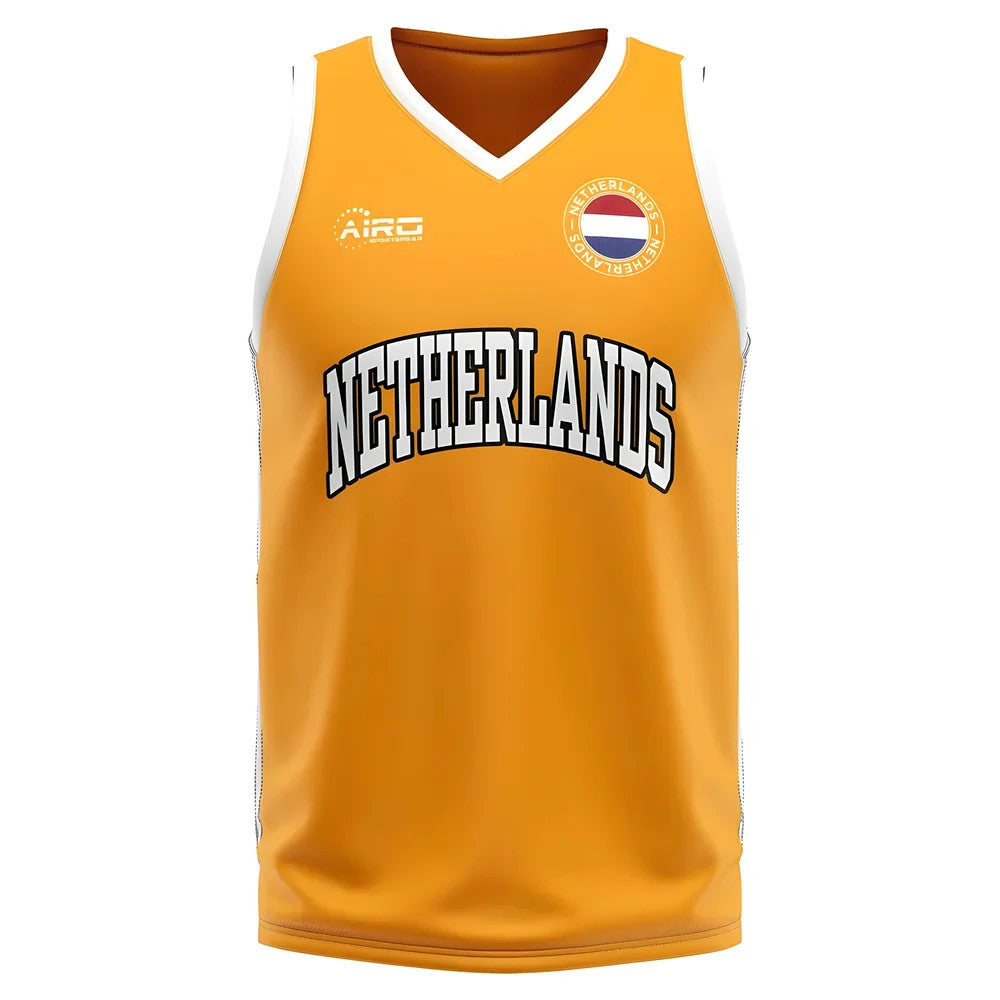 Netherlands Home Concept Basketball Shirt - Little Boys_0