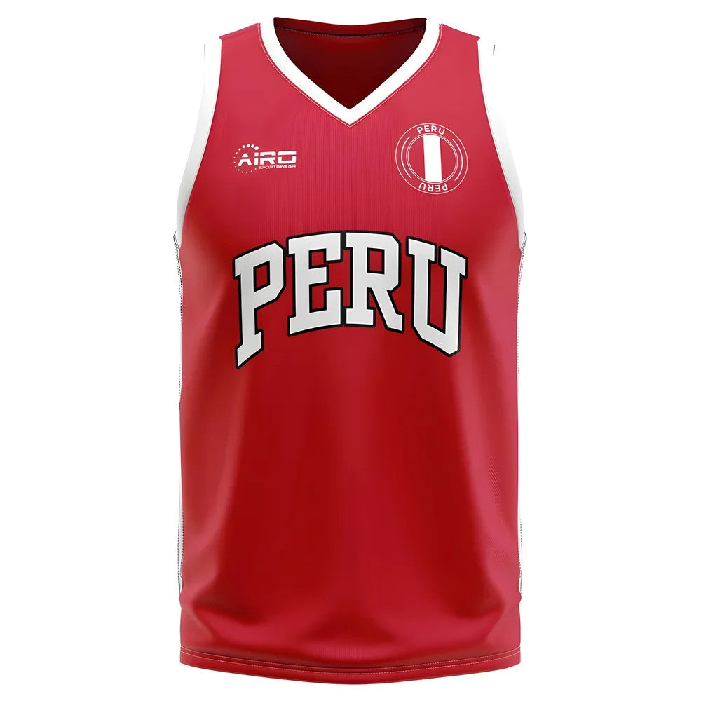 Peru Home Concept Basketball Shirt - Little Boys_0