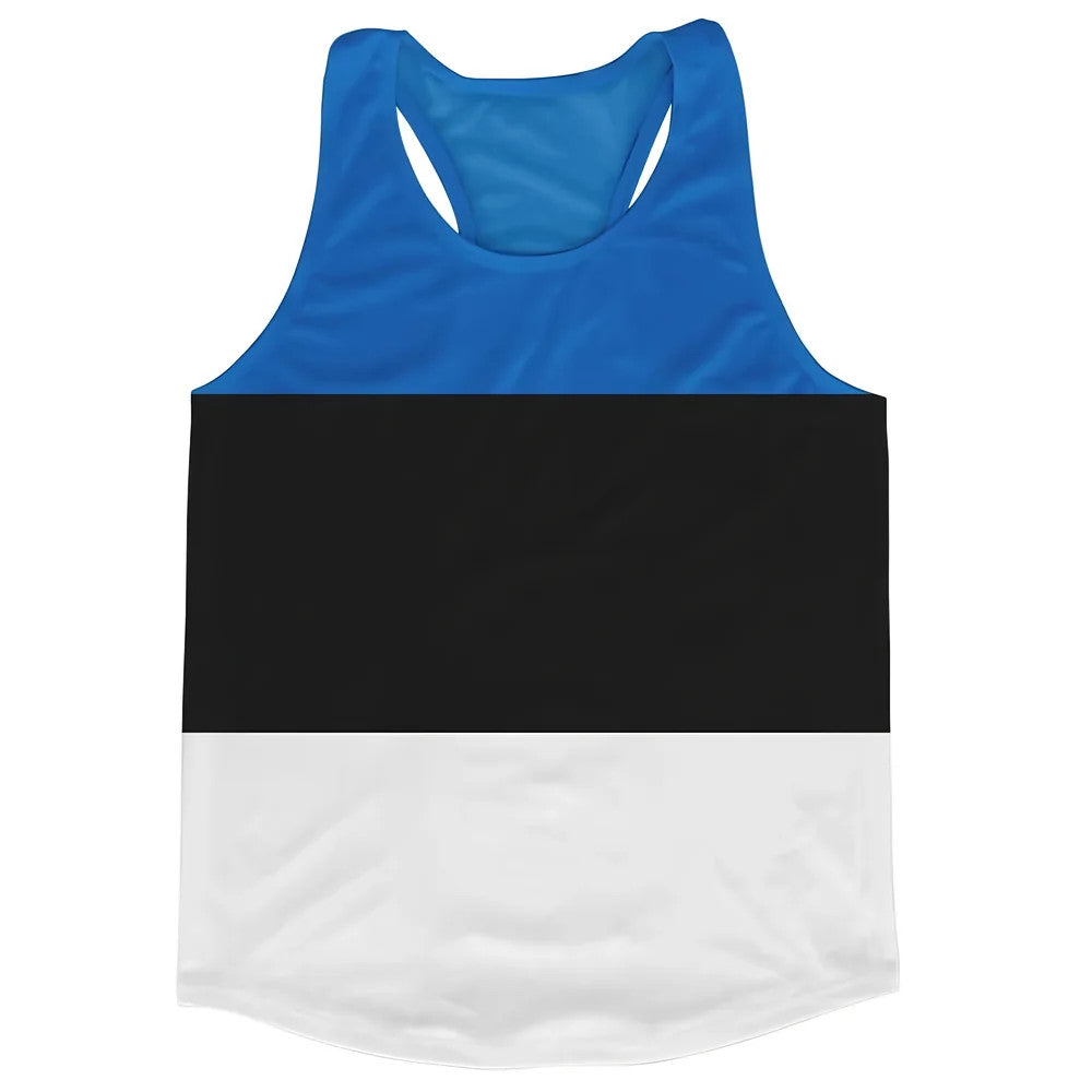 Estonia Flag Running Vest_0