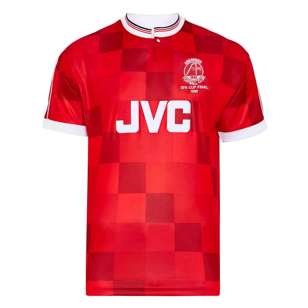 Score Draw Aberdeen 1990 Scottish Cup Final Retro Football Shirt (MILLER 6)_2