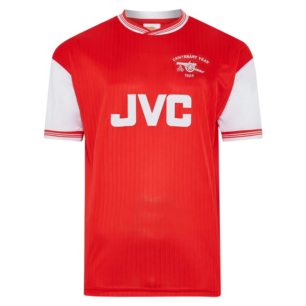 Score Draw Arsenal 1985 Centenary Retro Football Shirt (BERGKAMP 10)_2