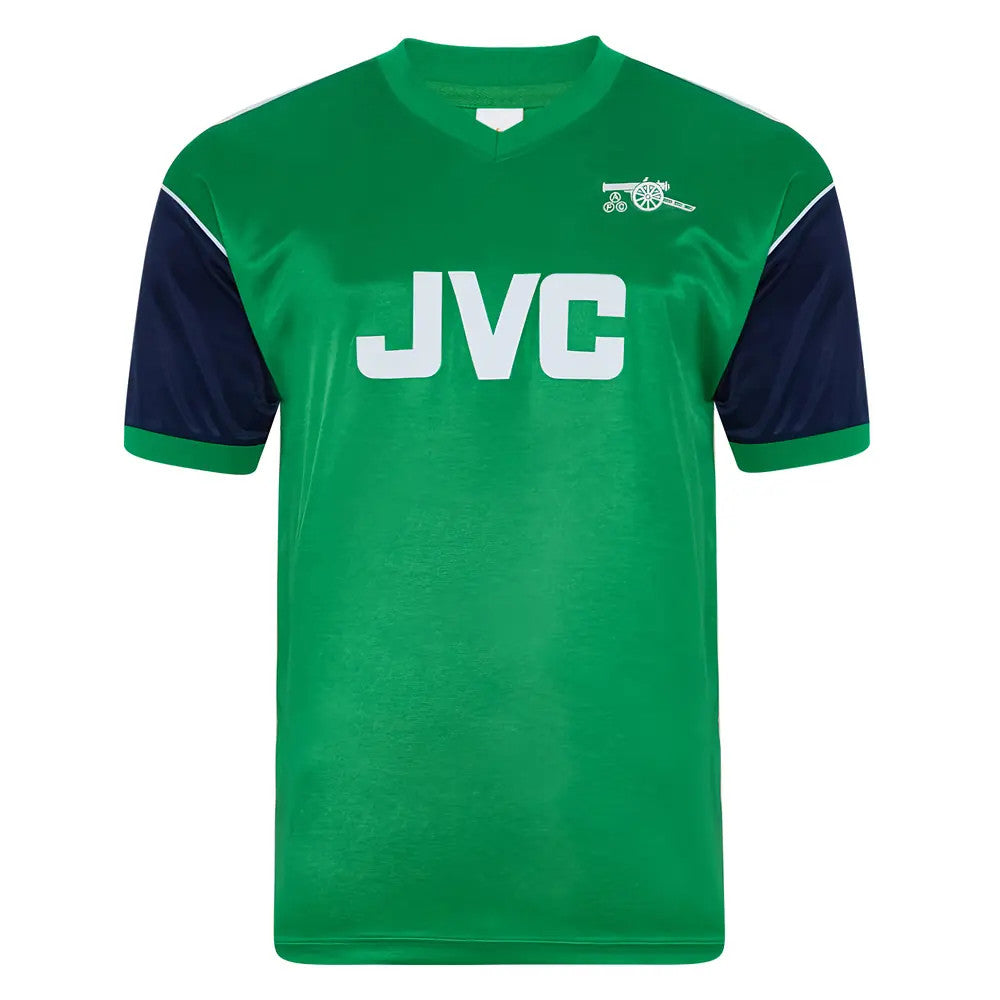Score Draw Arsenal 1982 Away Shirt (BERGKAMP 10)_2