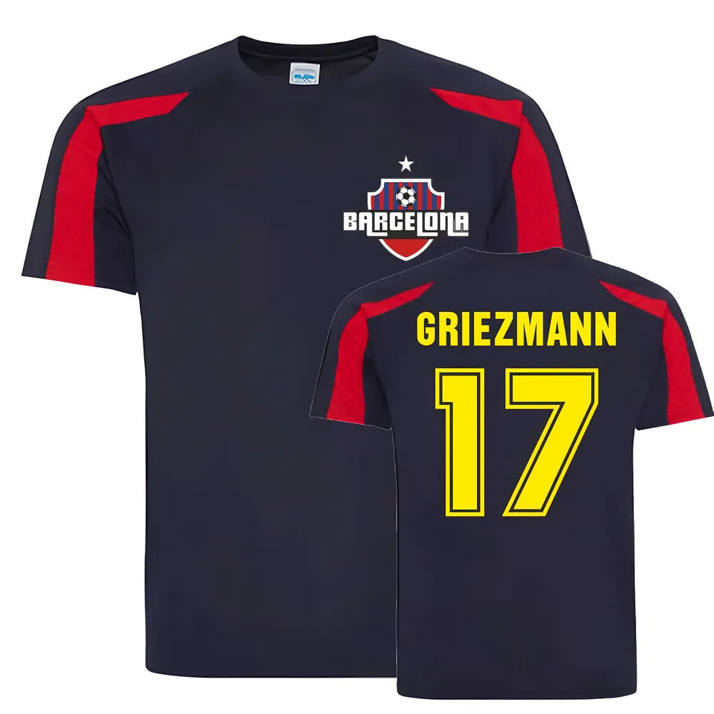 Antoine Griezmann Barcelona Sports Training Jersey (Navy)_0
