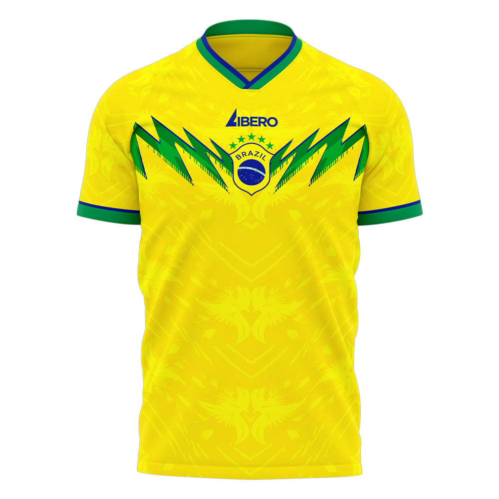 Brazil 2026–2027 Home Concept Kit (Libero) Kids Short Sleeve_0