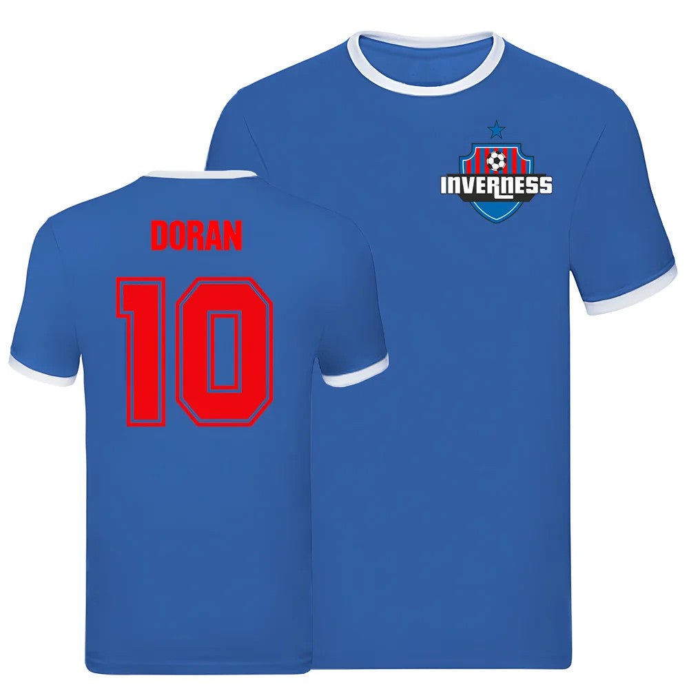 Aaron Doran Inverness Caledonian Thistle Ringer Tee (Blue)_1