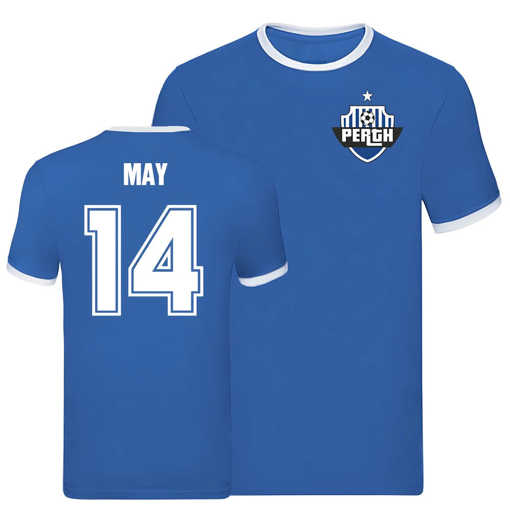 Stevie May St Johnstone Ringer Tee (Blue)_0